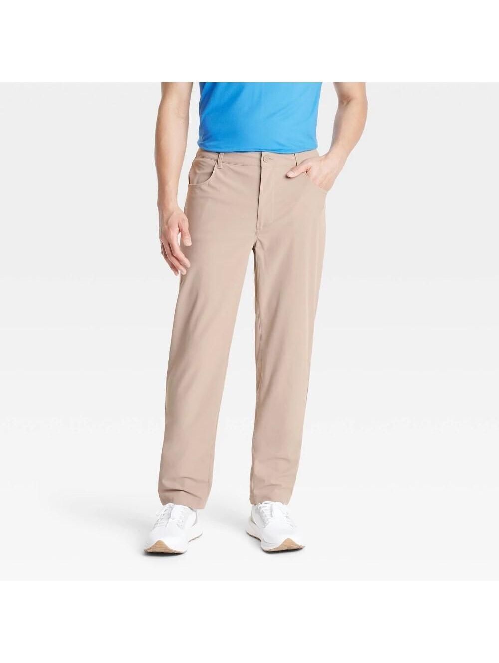Men's 30x30 360 Lifestyle Relaxed Fit 5-Pocket Pants - All in Motion Tan 30x30
